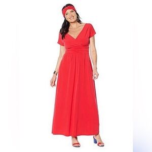 IMAN Fitted Maxi Dress & Head Wrap